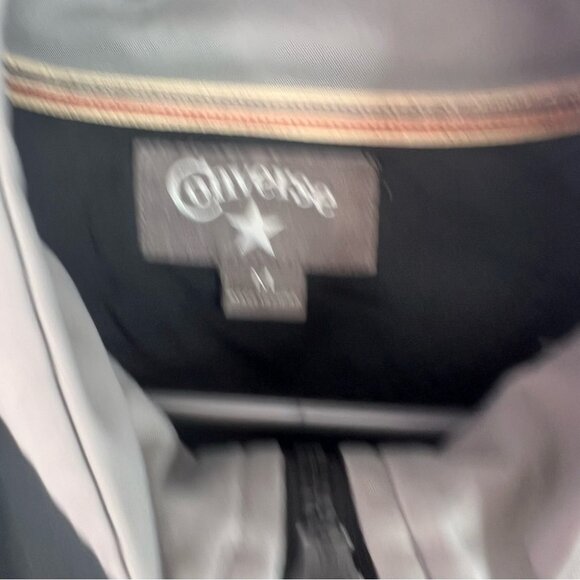 Converse sweater zip up Black and Gray Jacket with Yellow Accents - Picture 6 of 8